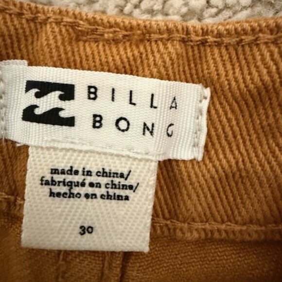 Billabong SIZE 29 womens Carhartt-style cargo utility pants rugged fashion RUST - Picture 4 of 5